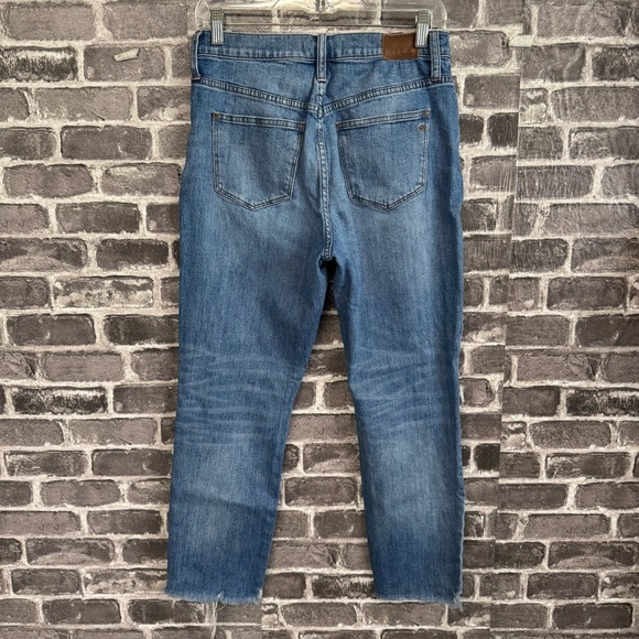 Madewell The High-Rise Slim Boyjean in Lita Wash Step-Hem Edition jeans - Picture 7 of 12